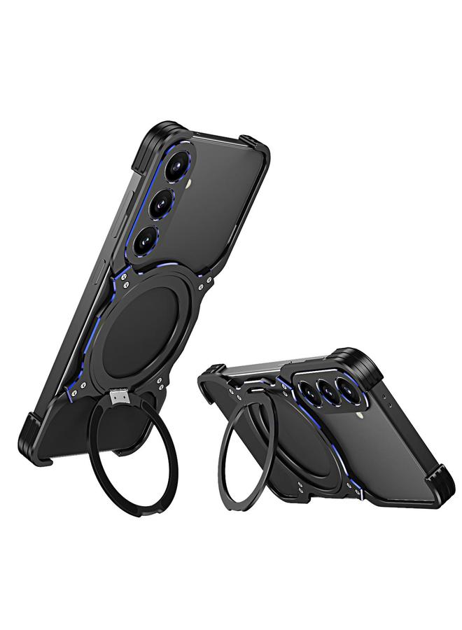 S-TOP Case For Samsung Galaxy S25+ 5G Mechanical Arm Borderless MagSafe Holder Metal Phone Case - Image 1