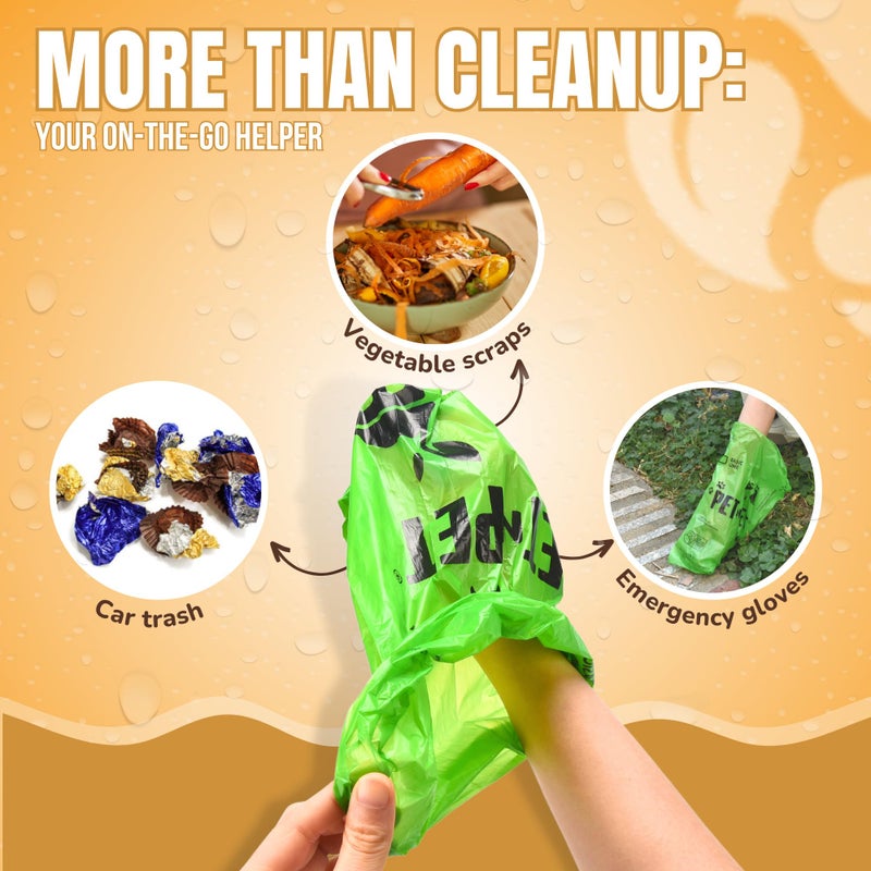 Pet N Pet 270 Counts Green Poop Bags for Dogs, 38% Plant Based & 62% PE Extra Thick Dog Poop Bags Rolls, 9" x 13", Unscented Dog Waste Bag, Pet Supplies for Dogs - Image 5