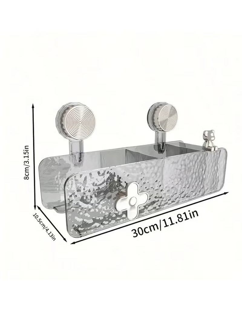 Arabest صحن صابون مع أكواب شفط قوية تخزين الحمام للأسطح الزجاجية والبلاط تركيب سهل - Image 3