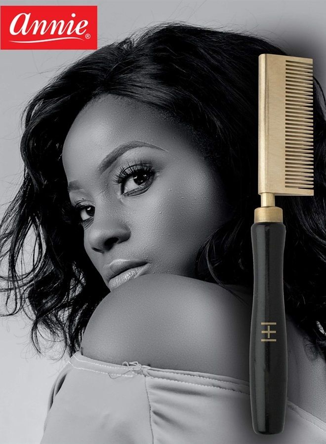 Annie Straightening Comb, Med Teeth, Straight - Image 3