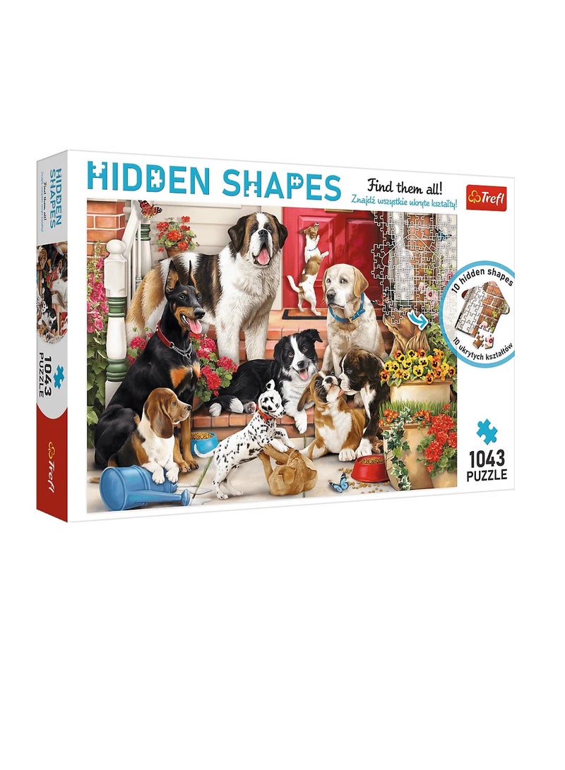 Trefl - Puzzle Doggy Fun - hidden shapes - 1043 Pieces  - 10675 - Image 1