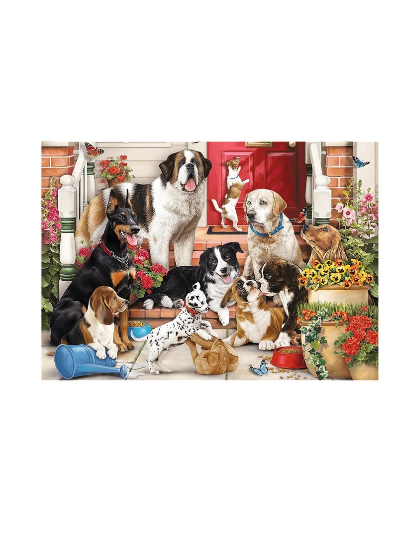 Trefl - Puzzle Doggy Fun - hidden shapes - 1043 Pieces  - 10675 - Image 2