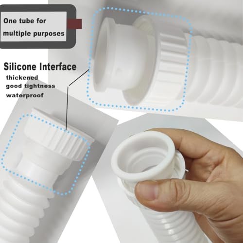 TGEOND Expandable Flexible PTrap And Sink Drain Pipe Kit For 112 and 114 Kitchen And Bathroom Sink Drainage With Adapter - Image 3