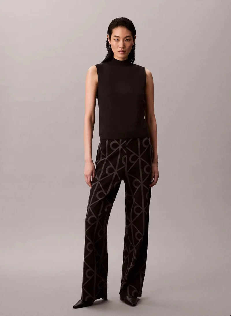 Jacquard Logo Pull On Trousers