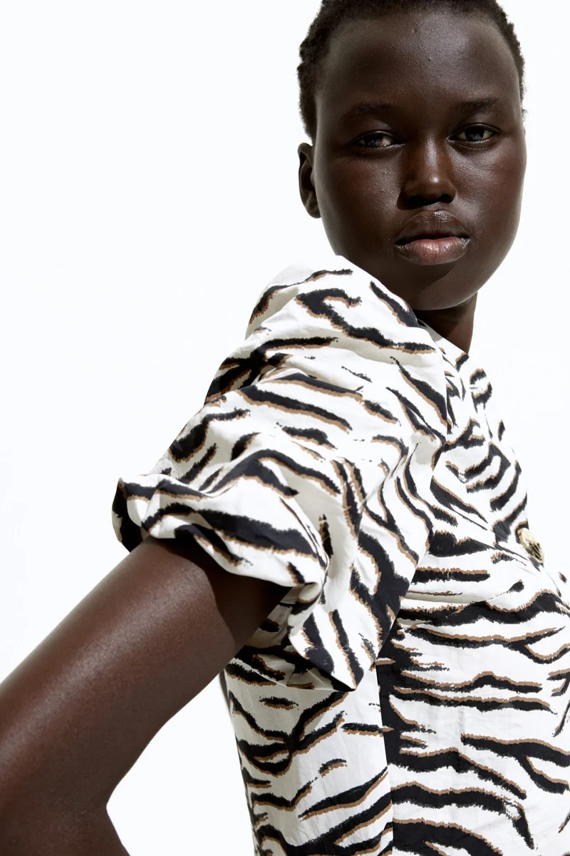 H&M Puff-sleeved blouse