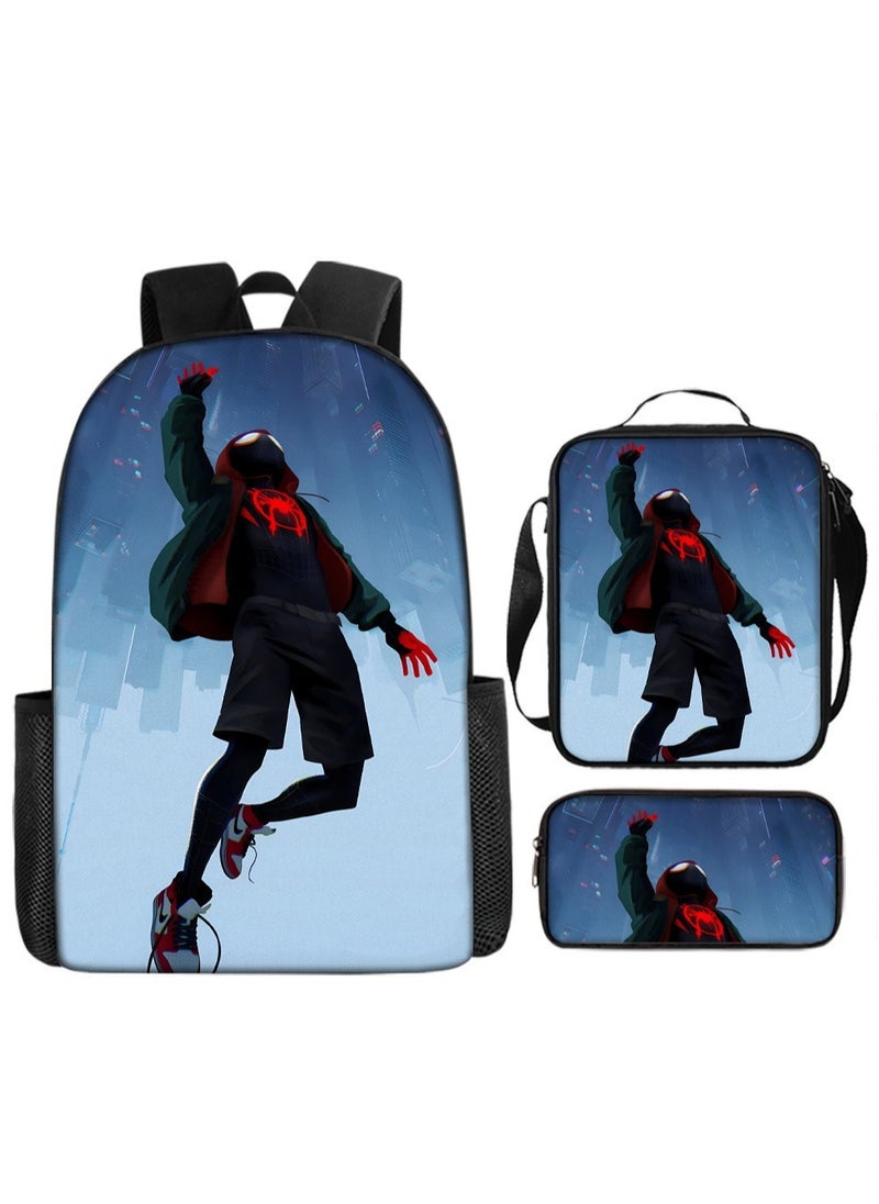 Spider-Man Spider-Man Student Backpack Three-Piece Set 29*16*42cm 