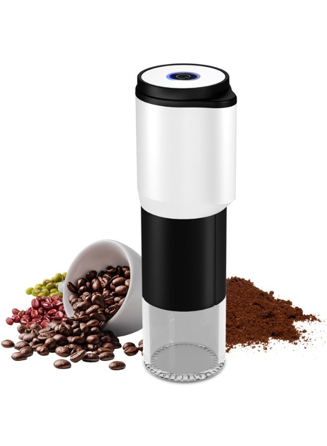Portable Electric Coffee Grinder,Features a Built-in 1300mAh Rechargeable Battery, Adjustable Grind Settings for Coffee Beans/Grains,Portable Coffee Grinder for Home,Camping and Travel Use - Image 1