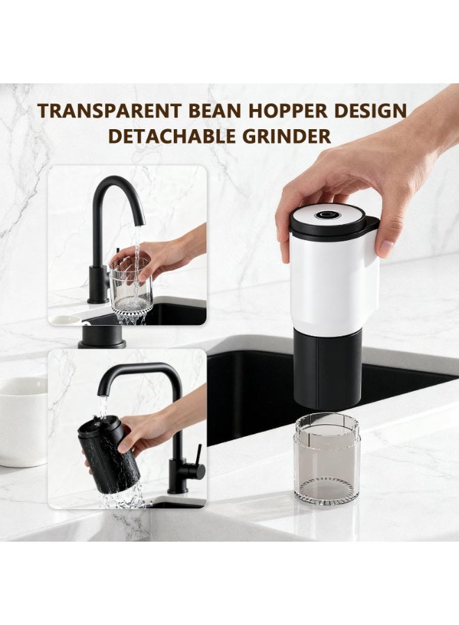 Portable Electric Coffee Grinder,Features a Built-in 1300mAh Rechargeable Battery, Adjustable Grind Settings for Coffee Beans/Grains,Portable Coffee Grinder for Home,Camping and Travel Use - Image 5