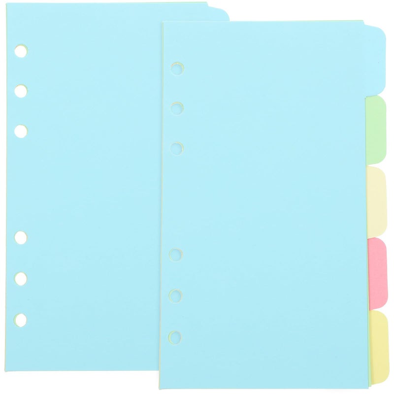6 Hole A6 Index Binder Dividers 10pcs Detachable Colored Tabs for School Office Organization - Image 2