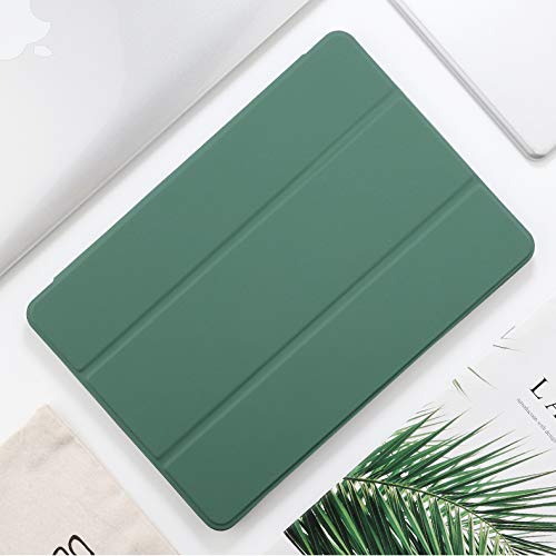 Oaky Smart Cover for Samsung Galaxy Tab S8/S7 11 inch [SM X700 X706 T870 T875 T878] with S Pen Holder Shockproof Trifold Stand Auto Wake/Sleep Soft Flexible Back Cover - Dark Green - Image 2