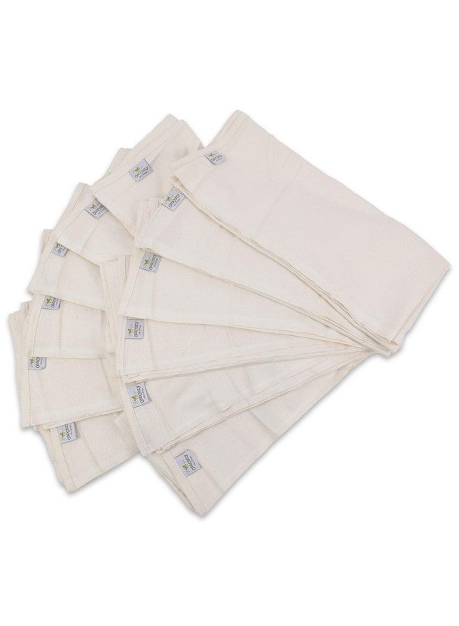 OsoCozy - Organic Flat Cloth Diapers (Dozen) - 27 X 30.5 - One-Layer Nappies Made Of Soft, Durable 100% Birdseye Cotton - The Best Organic Diapers - Sold By The Dozen. - Image 2