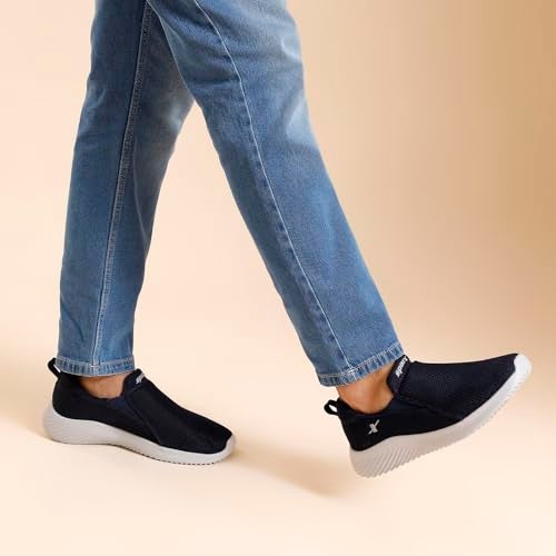 SPARX Mens Sm 651 Navy Blue Grey Sports Shoes - 7 UK (SM-651G) - Image 3