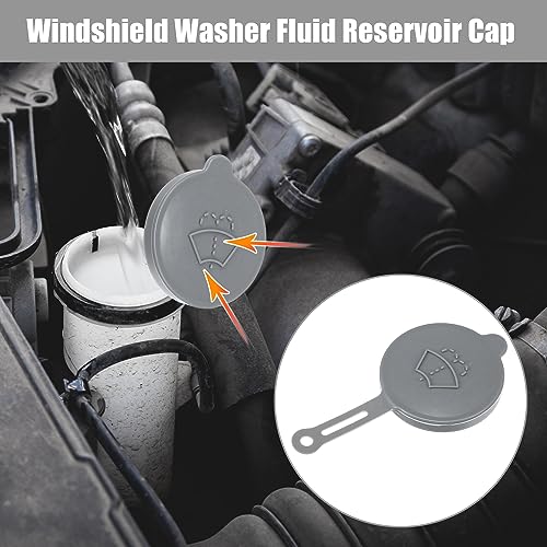 uxcell No.28915AM600 Windscreen Washer Wiper Fluid Reservoir Tank Lid Cap Cover for Nissan Altima 1993-2007 for Nissan Maxima 2004-2008 - Image 2