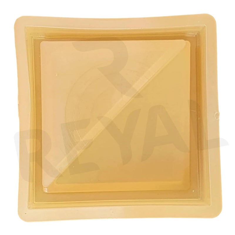 Reyal 8x8 INCLINE Cement Breeze Block Mold Elevation Jali Mould Terracotta Block Mold 60mm