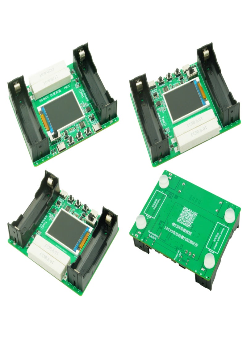 18650 Lithium Battery Capacity Tester 1.77inch Display Internal Resistance Measurement Module Type-C Interface with Battery Capacity Division and Running Cycle Function - Image 2