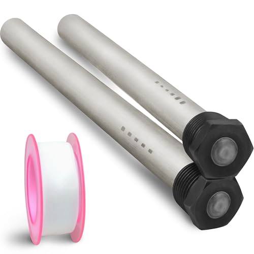 Diximus Anode RV Water Heater Set of 2 - Camper Water Heater Anode Rod 3/4'' Thread - Magnesium RV Anode Rod - Compatible with Mor-Flo and Suburban Water Heater Tanks - Image 1