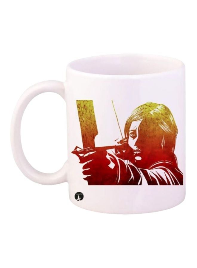 RYN The Last Of Us Printed Mug White/Red/Yellow