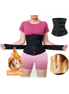 AGD Three in One new Fitness Sport Neoprene Waist Slimming Belt Black  - Image 4