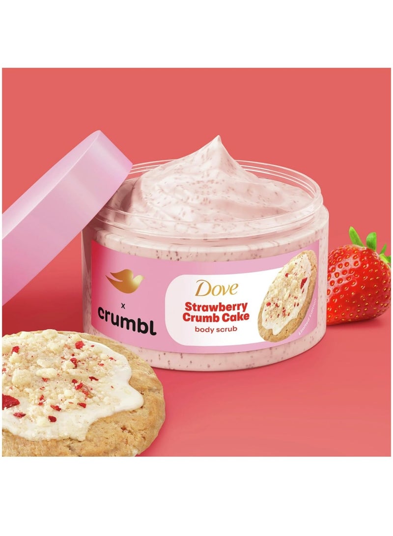 دوف مقشر دوف المرطب بفتات الفراولة، عبوة 15 أونصة، إصدار محدود، خالٍ من البارابين والكبريتات، للجسم، يُحسّن ملمس البشرة، ويُرطبها. - Image 1