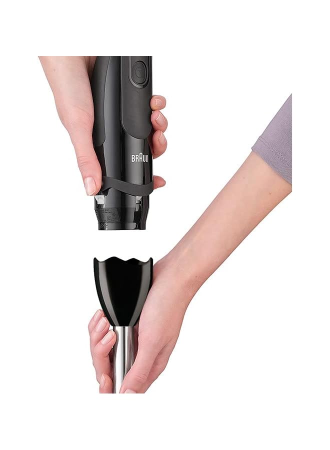 BRAUN Multi Quick 5 1000W 21 Speeds 0.500L Chopper 0.600L Beaker Whisk Masher Splash Control Mq5237Bk Black - Image 3