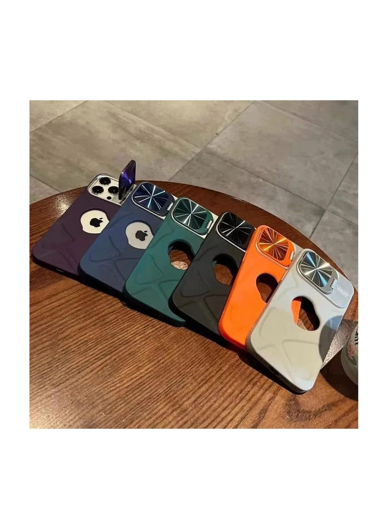 جراب ايفون 15 برو ماكس متوافق مع ماج سيف باب معدن لون اسود عالى الجودة - Image 3