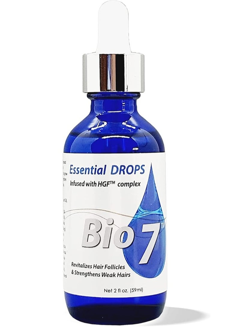 Bio By Natures Bio 7 Essential Miracle Drops Infused with HGF Complex, Revitalizes Hair Follicles & Strengthens Weak Hair - Image 1