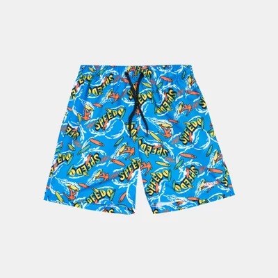 speedo Kids' Printed 15-inch Swim Shorts