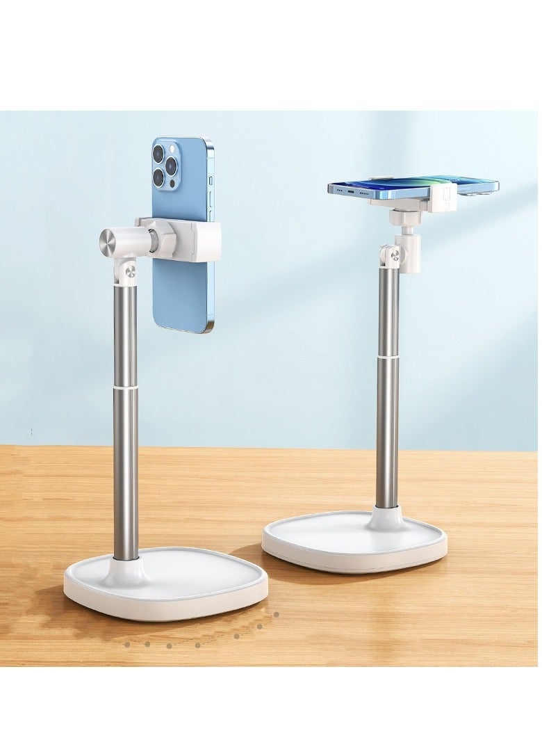 EBMINI Xiaotian mobile phone stand desktop live streaming stand lazy aluminum alloy overhead camera mobile phone stand adjustable lifting bracket - Image 2