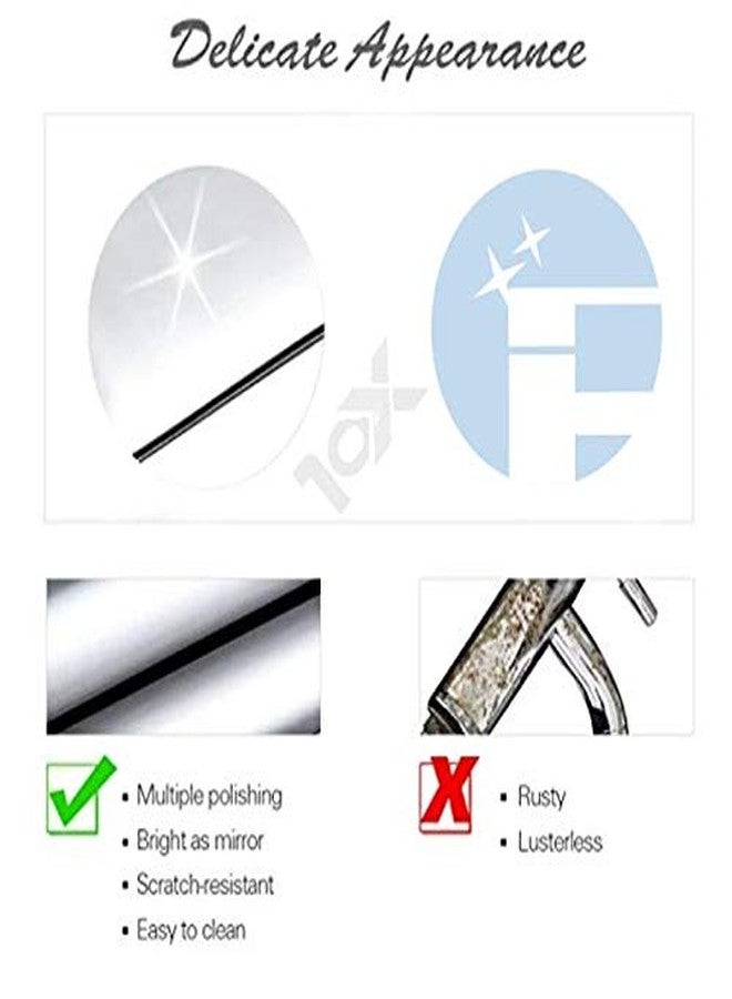 10x ST-8827 Chrome Plated Flexible Neck Sink Tap for Kitchen (White), Brass, Chrome Finish - Image 5
