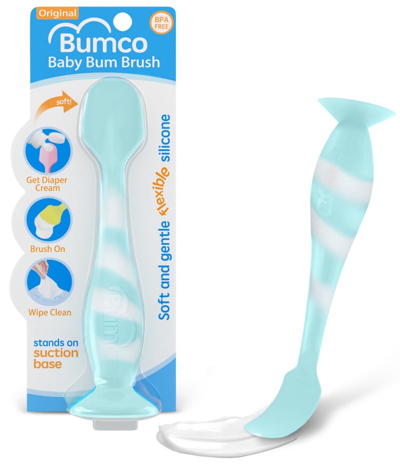 بيبي بام برَش Bumco Diaper Cream Spatula - BPA-Free Diaper Bag Essentials, Soft  Spatula Baby, Mom-Invented  Paste Spatula, Bumco Diaper Cream Spatula, Flexible Diaper Cream Applicator, Bumco - Image 1