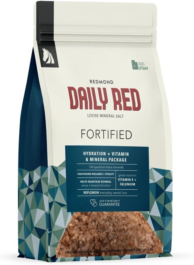Redmond Daily Red Complete Wellness, Fortified Mineral Mix Supplement for Horses (5 LB) - Image 1
