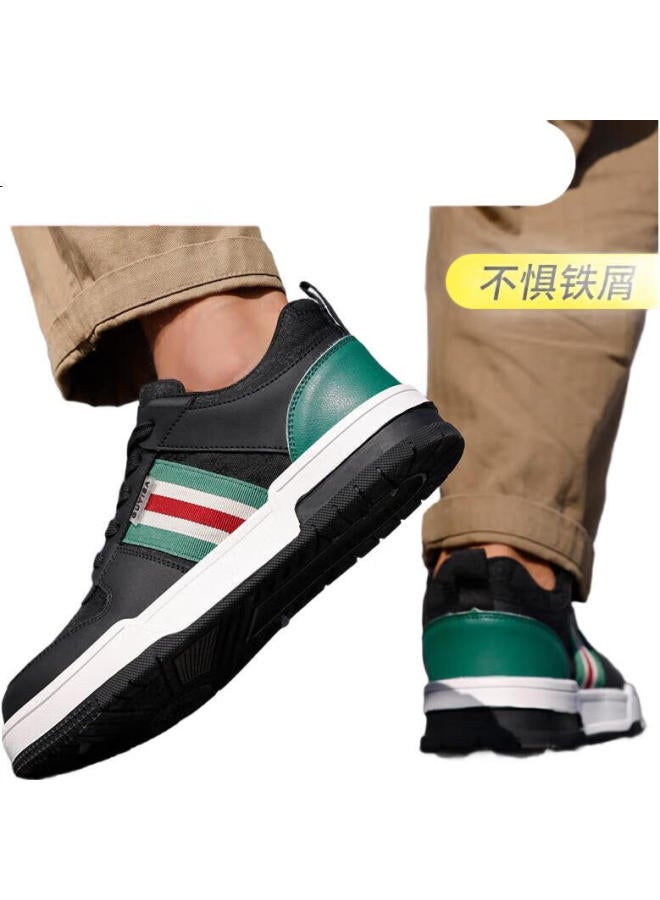 Fumer Men'S Steel Toe Breathable Comfortable Wear-Resistant Anti-Smashing Anti-Stab Work Safety Shoes F075Bk 43 - Image 1