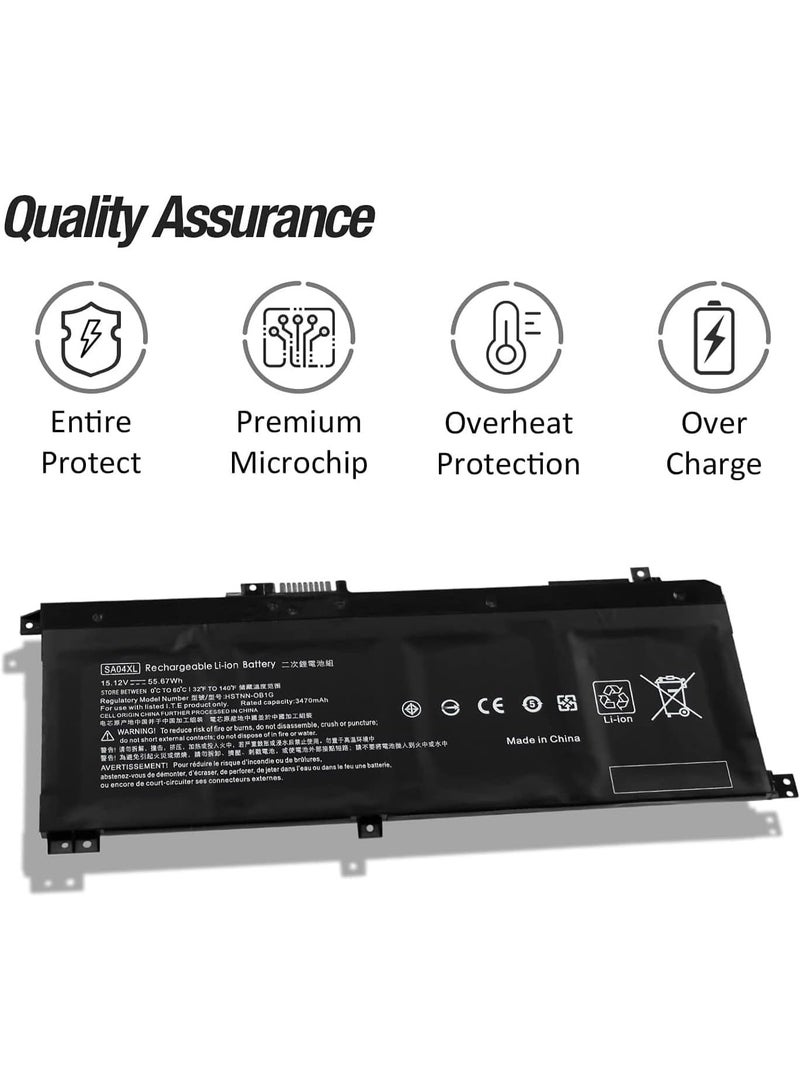 SA04XL SA04055XL Battery for HP ENVY x360 15-DR0000 Series –  Replacement Laptop Battery Compatible with L11119-855 L11421-2C1 HSTNN-IB8W HSTNN-DB8R - Image 3