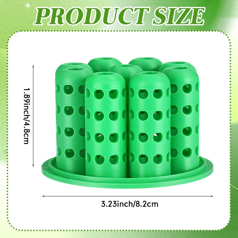 Ferrochef 2 Pack Green Onion Planter Scallion Grower Seed Sprouting Kit Compatible with Regular Mouth Mason Jar for Windowsill Garden, Hydroponics, and Propagation Hydroponics Enthusiasts (Green) - Image 2