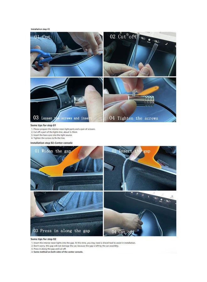 NIBEMINENT 5-Piece Car Interior Light - Image 2