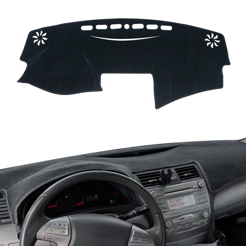 POSAID for Toyota Camry Dash Cover 2011 2010 2009 2008 2007 Dashboard Cover Mat Custom Fit Toyota Camry 20112007 Black - Image 2