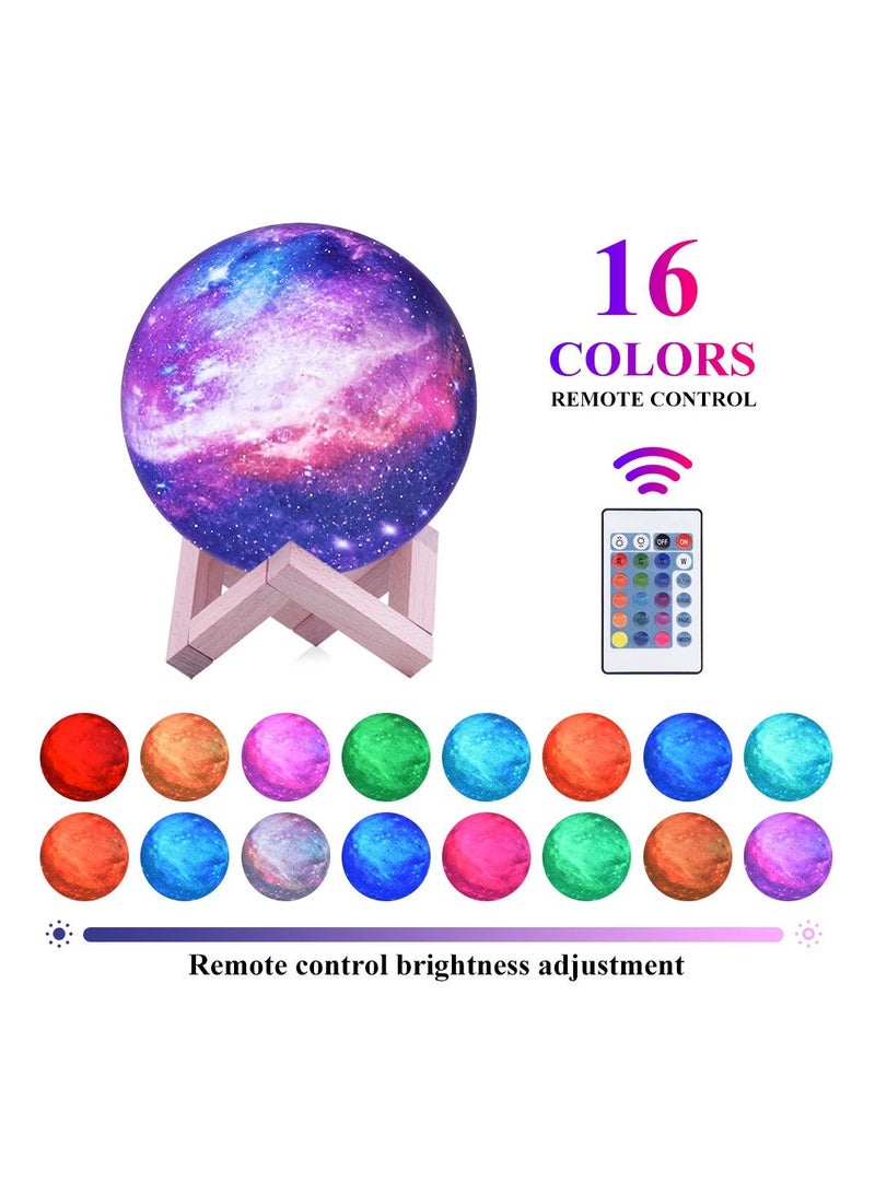Y&D 3D Print Starry Sky Galaxy Light Lamp Multicolour 30.0x25.0x5.0centimeter - Image 2
