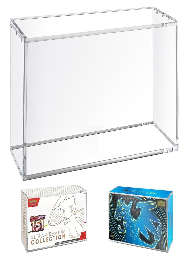 Uoiispet Acrylic Display Case Compatible with Mega Charizard X ex Ultra-Premium Collection UPC&151 UPC,8+5mm Thick Magnetic Acrylic Protector Case, UV Resistant Stackable Display for Pokemon Card Collectors - Image 1