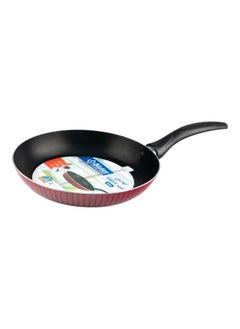 Bister Stripy Classy Frying With Aluminium 2 Layered with Tefloan Coating,26 cm, Drak Red Color  - Image 4