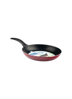 Bister Stripy Classy Frying With Aluminium 2 Layered with Tefloan Coating,26 cm, Drak Red Color  - Image 3