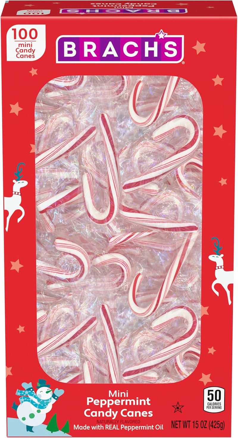 Brach's Mini Peppermint Candy Canes - 100 Count - Image 1