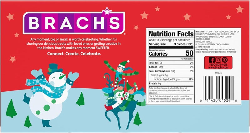 Brach's Mini Peppermint Candy Canes - 100 Count - Image 2