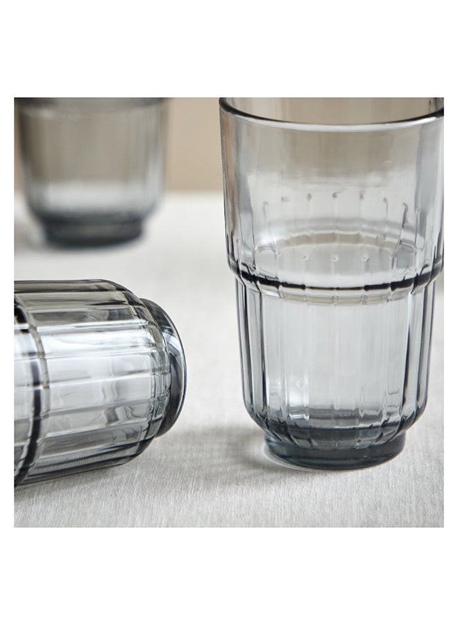 Home Box Smoky 6-Piece Tall Stackable Tumbler Set 340 ml - Image 3