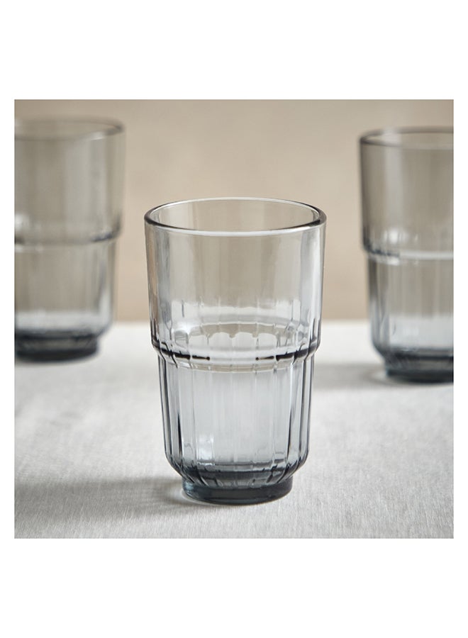 Home Box Smoky 6-Piece Tall Stackable Tumbler Set 340 ml - Image 2