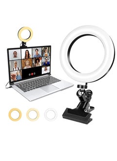 Generic Video Conference Lighting Kit 6.3" LED Ring Light for Laptop 3 Dimmable Zoom Call Lighting 6500k Remote Working Self Broadcasting Live Streaming Online Teaching Vlogging, Makeup  - Image 1