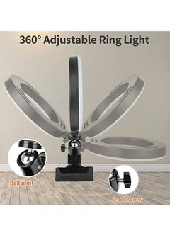 Generic Video Conference Lighting Kit 6.3" LED Ring Light for Laptop 3 Dimmable Zoom Call Lighting 6500k Remote Working Self Broadcasting Live Streaming Online Teaching Vlogging, Makeup  - Image 5
