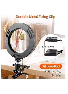 Generic Video Conference Lighting Kit 6.3" LED Ring Light for Laptop 3 Dimmable Zoom Call Lighting 6500k Remote Working Self Broadcasting Live Streaming Online Teaching Vlogging, Makeup  - Image 4