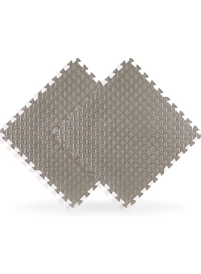 JCB CHIC EVA Foam Mats  2 Pcs 60cmx60cmx2.5cm Foam Baby Play Mat Soft Gym Home Exercise Kids Play Baby Crawling Workout Mat Garage Floor Tiles Indoor Outdoor Fitness(Coffee) - Image 1