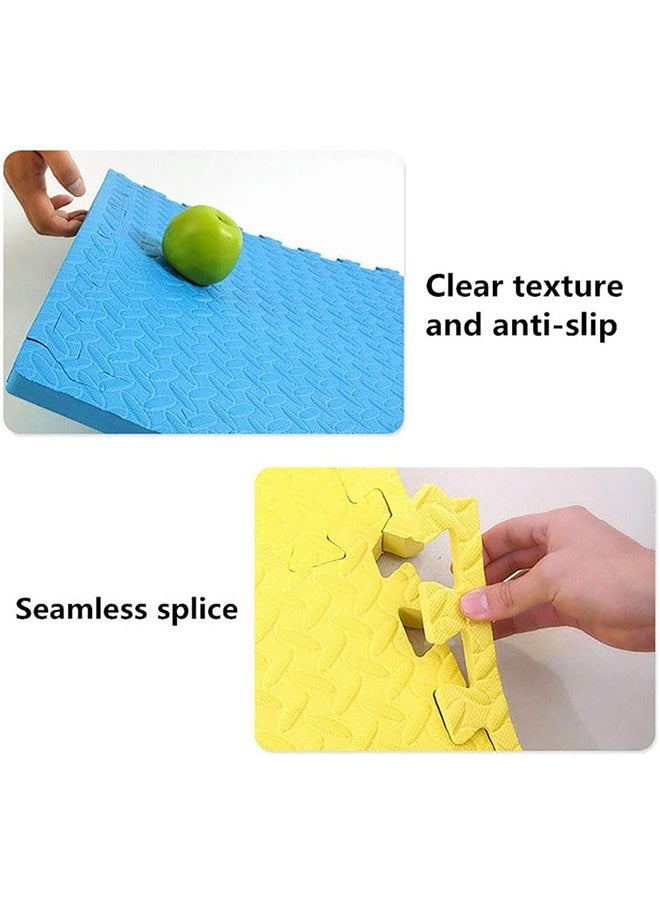 JCB CHIC EVA Foam Mats  2 Pcs 60cmx60cmx2.5cm Foam Baby Play Mat Soft Gym Home Exercise Kids Play Baby Crawling Workout Mat Garage Floor Tiles Indoor Outdoor Fitness(Coffee) - Image 4