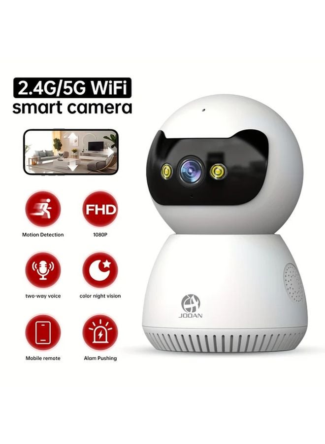 V52 Color 1080P Security Camera With Two Way Audio Color Night Vision Motion Detection Alarm 5G WiFi Indoor USB Power Supply - Image 2